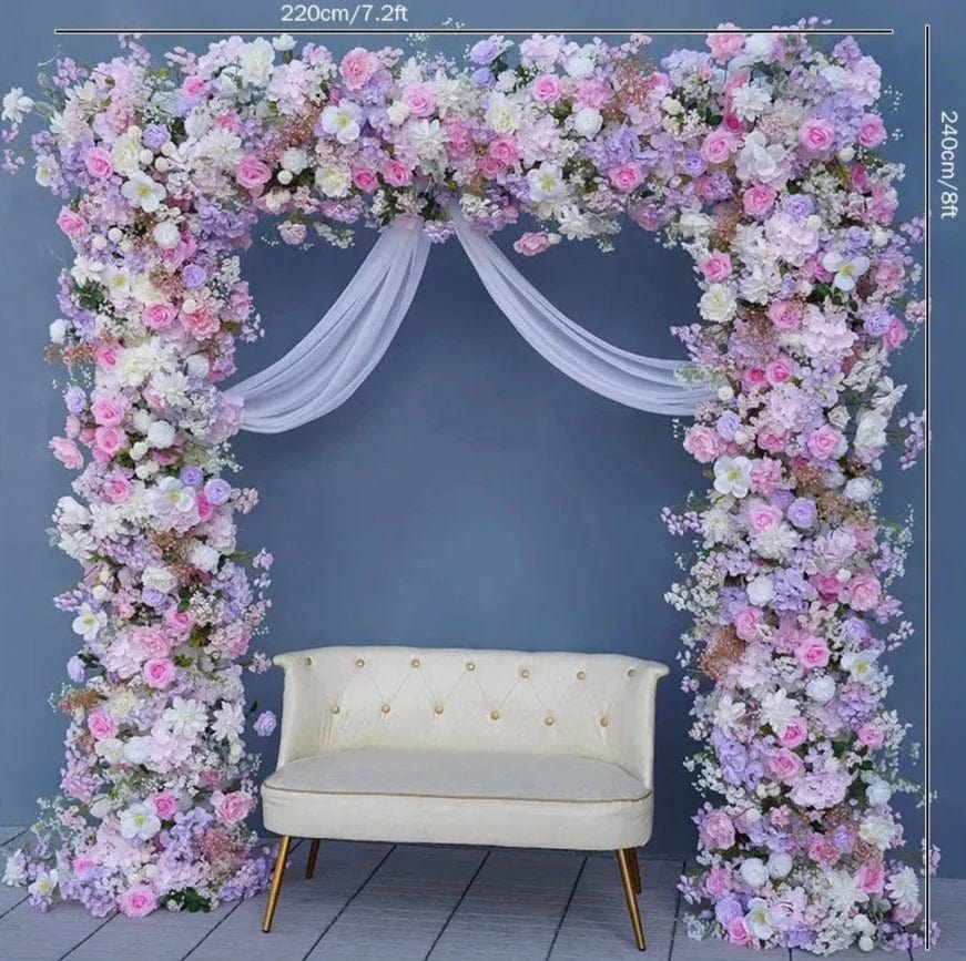 WeddingStory Shop Event Decor Multicolor Rose & Baby's Breath Decor Runner