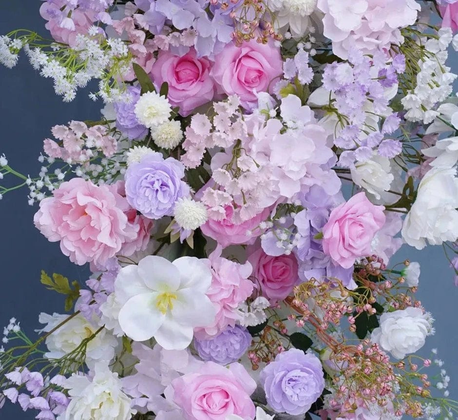 WeddingStory Shop Event Decor Multicolor Rose & Baby's Breath Decor Runner