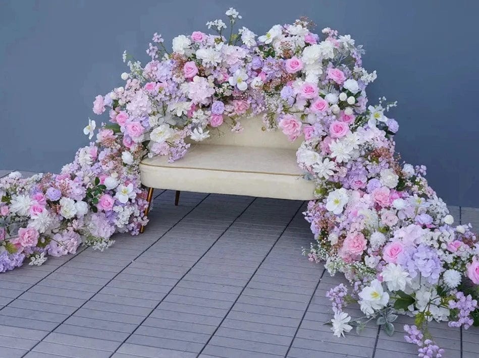 WeddingStory Shop Event Decor Multicolor Rose & Baby's Breath Decor Runner