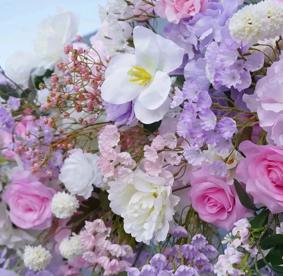 WeddingStory Shop Event Decor Multicolor Rose & Baby's Breath Decor Runner