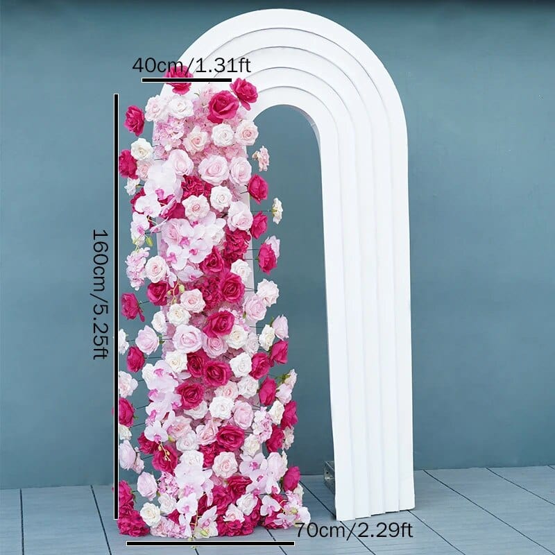 WeddingStory Shop 160x70cm flower B Luxury 5D Colorful Wedding Backdrop