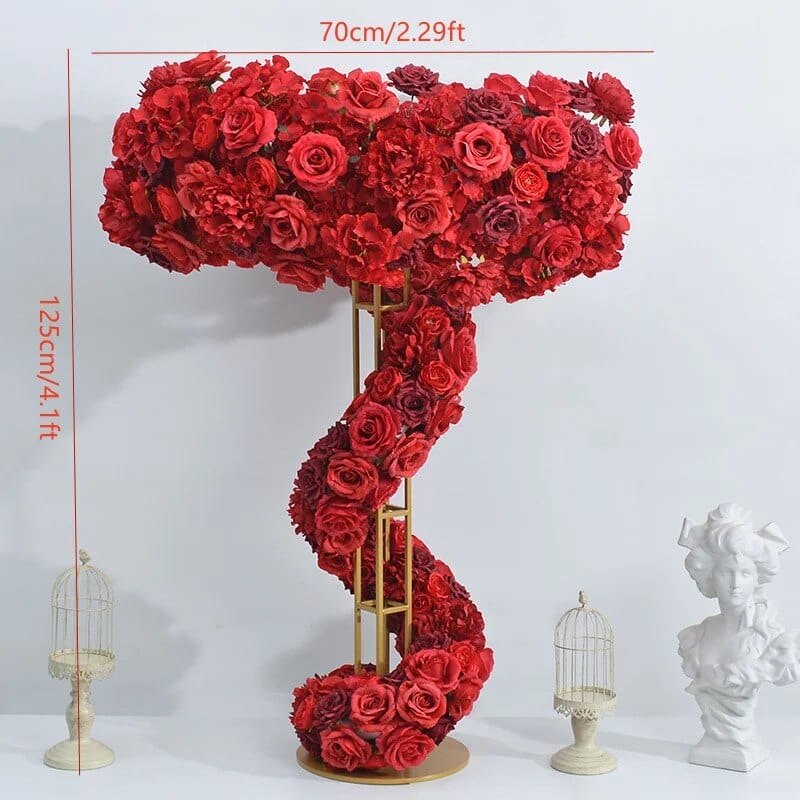 WeddingStory Shop Flowers with  stand C Wedding Table Centerpiece Gold Stand with flower arrangement