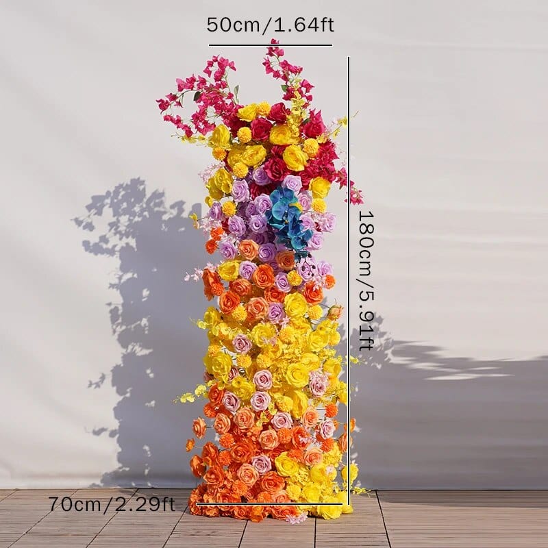 WeddingStory Shop 180x70cm colorful Luxury 5D Colorful Wedding Backdrop