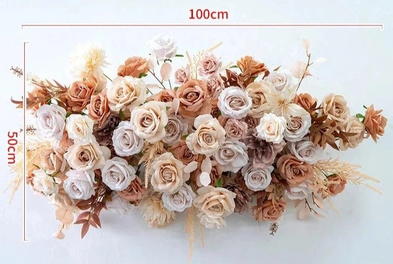 WeddingStory Shop Coffee 100x50 Create Your Dream Wedding with Flower Rows - Perfect for Decor and Backdrops!