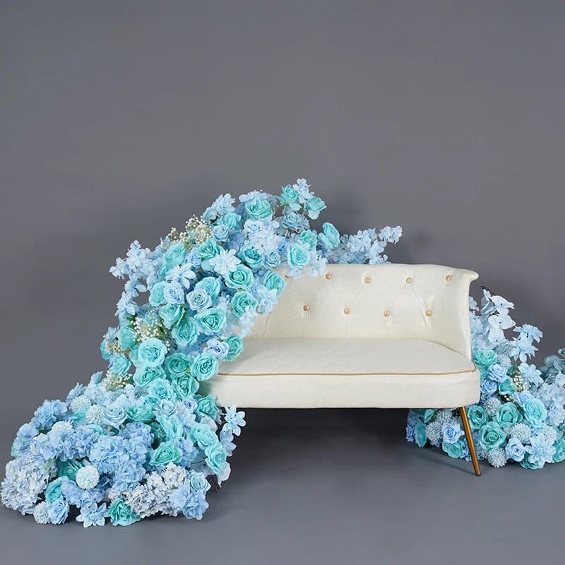 WeddingStory Shop Tiffany Blue Backdrop Decor Floral Arrangement