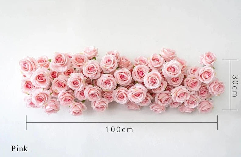WeddingStory Shop Pink 100x30 Create Your Dream Wedding with Flower Rows - Perfect for Decor and Backdrops!