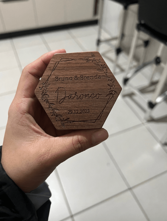 WeddingStory Shop Wedding Ceremony Supplies Personalized Wooden Ring Box Hexagon
