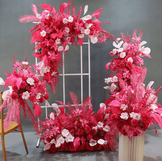 Transform Your Wedding with Elegant Silk Flower Arch Decor