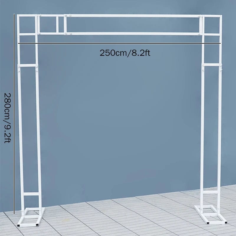 WeddingStory Shop Event Decor 280x250cm stand Multicolor Rose & Baby's Breath Decor Runner