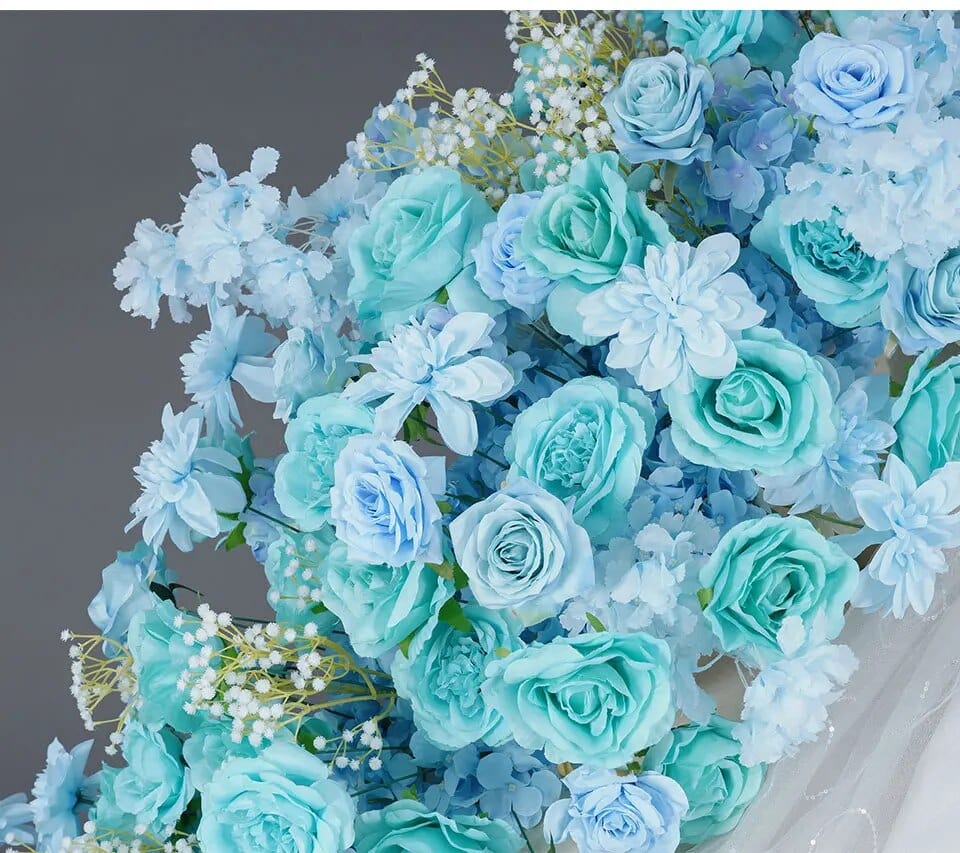 WeddingStory Shop Tiffany Blue Backdrop Decor Floral Arrangement