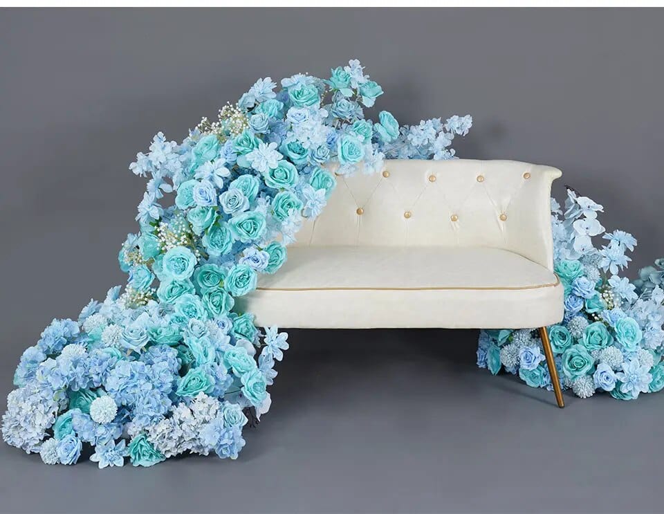 WeddingStory Shop Tiffany Blue Backdrop Decor Floral Arrangement
