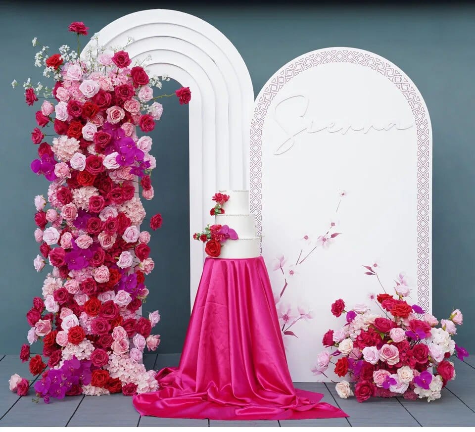 WeddingStory Shop Wedding Backdrop Floral Arrangement  Rose Hydrangea