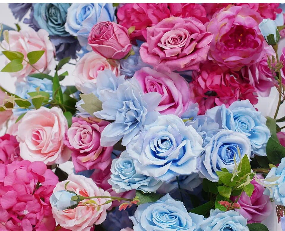 WeddingStory Shop Multicolor Floral Arrangement Wedding Backdrop