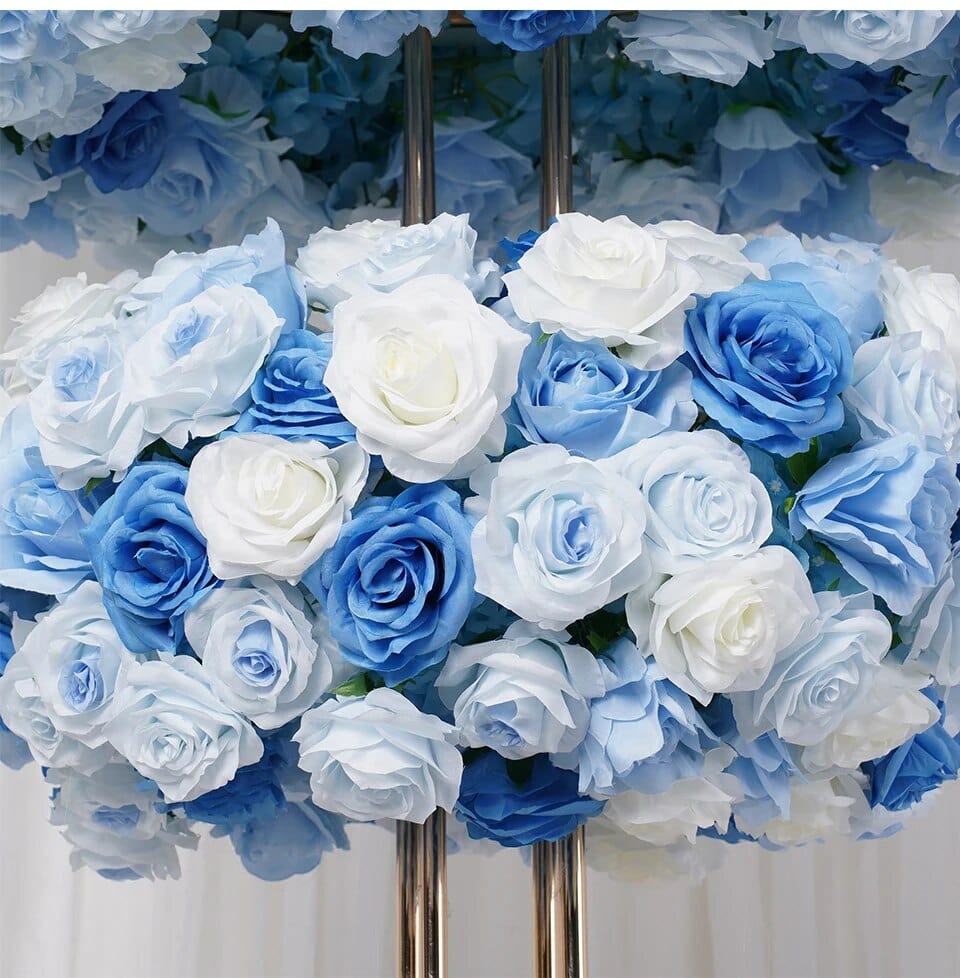 WeddingStory Shop Blue Floral Arrangement with a Stand