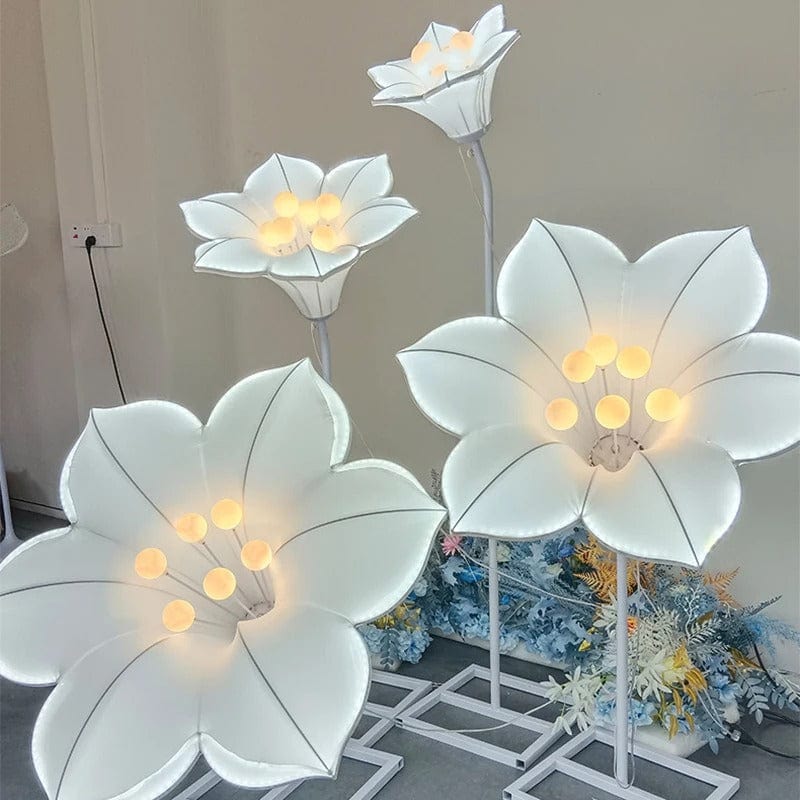 WeddingStory Shop 1 set of 4pcs 4 piece set Flower Wedding LED Decoration