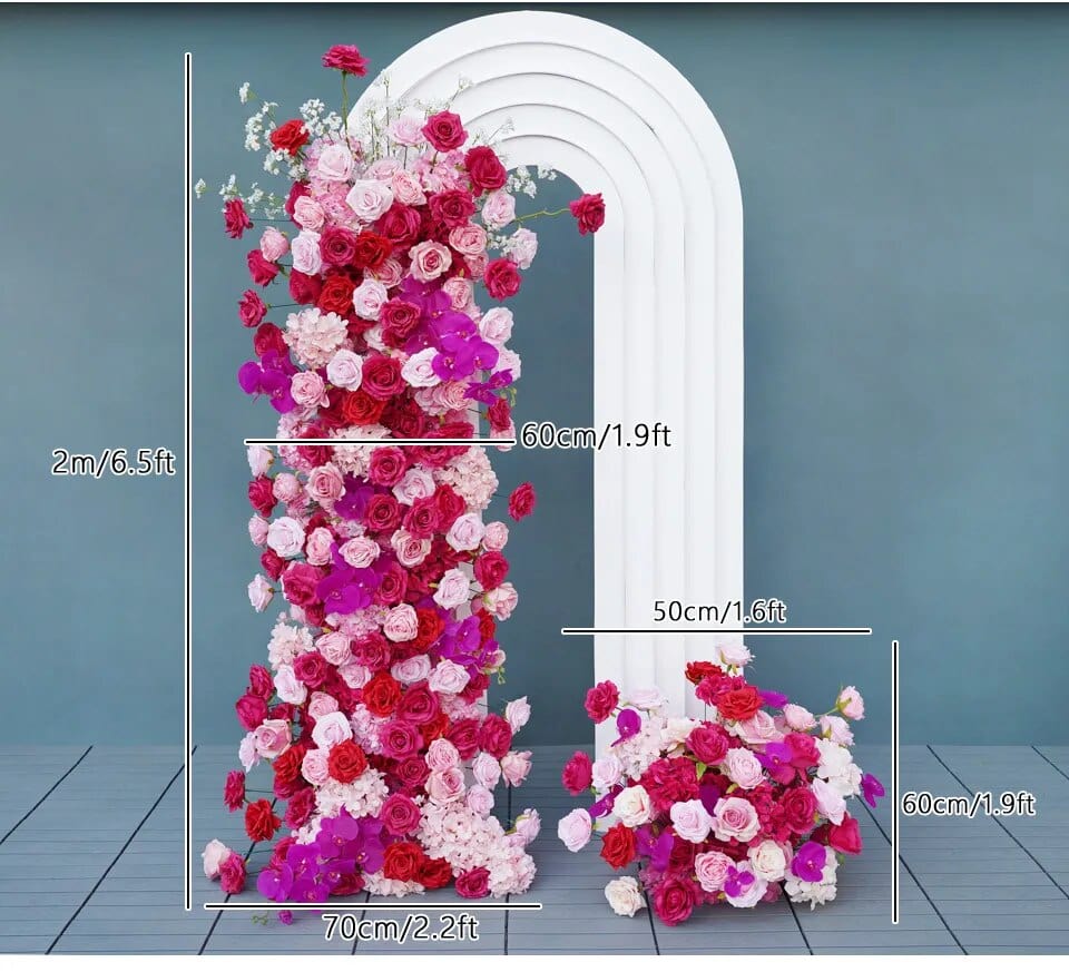 WeddingStory Shop Wedding Backdrop Floral Arrangement  Rose Hydrangea