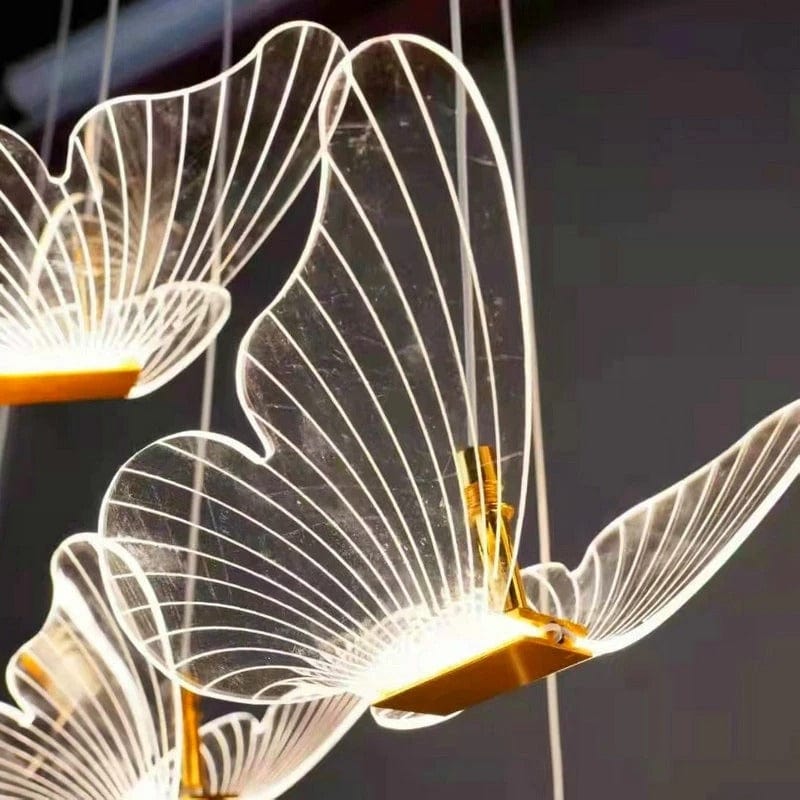 WeddingStory Shop 1 Set of 10PCS Modern Butterfly LED Hanging Lamps