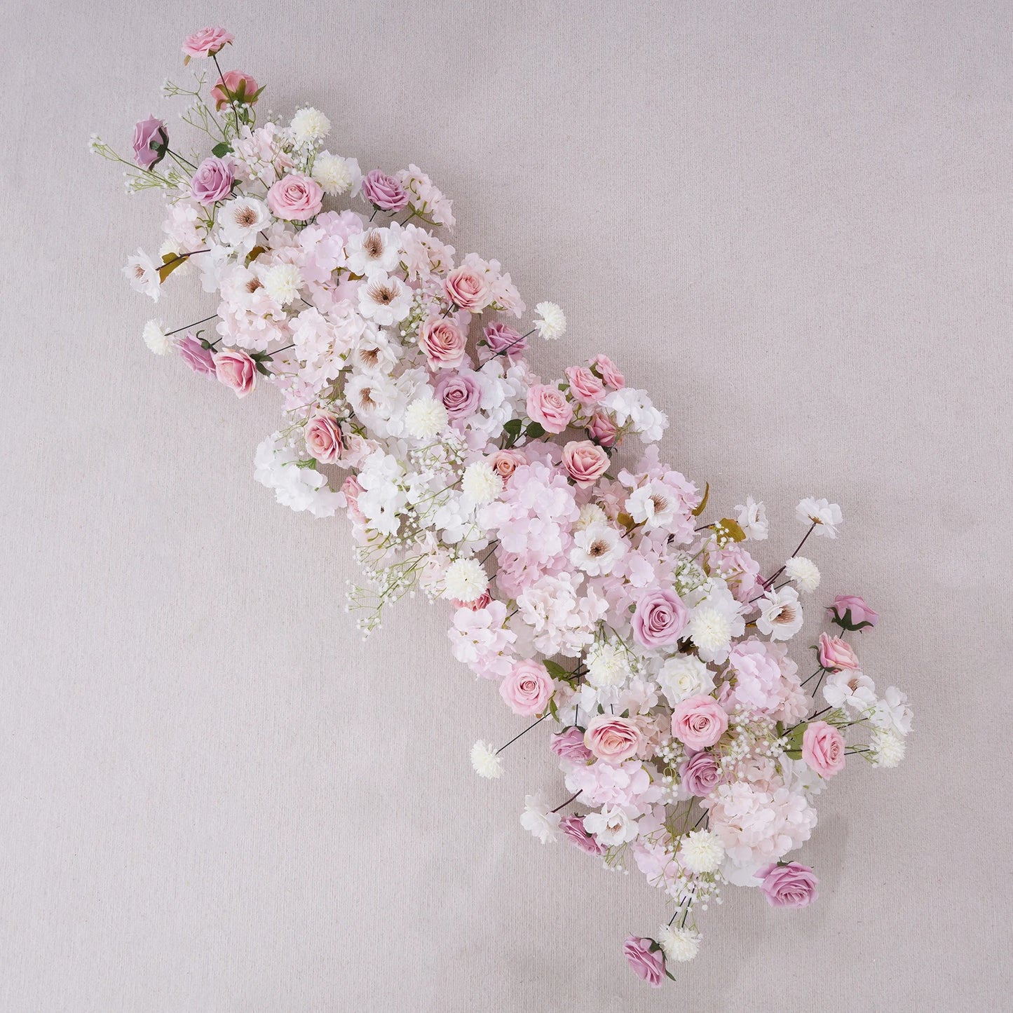 Luxury White Orchid Hydrangea Pink Rose Floral Arrangement