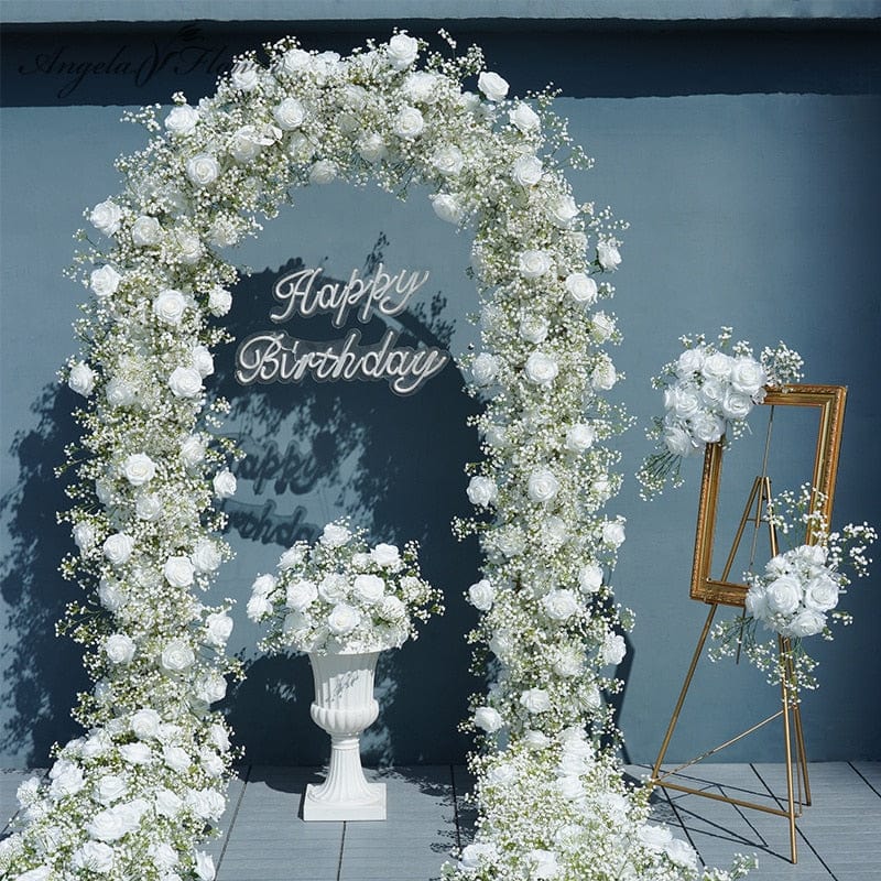 WeddingStory Shop Luxury White Babysbreath artificial flowers for Arch Decoration