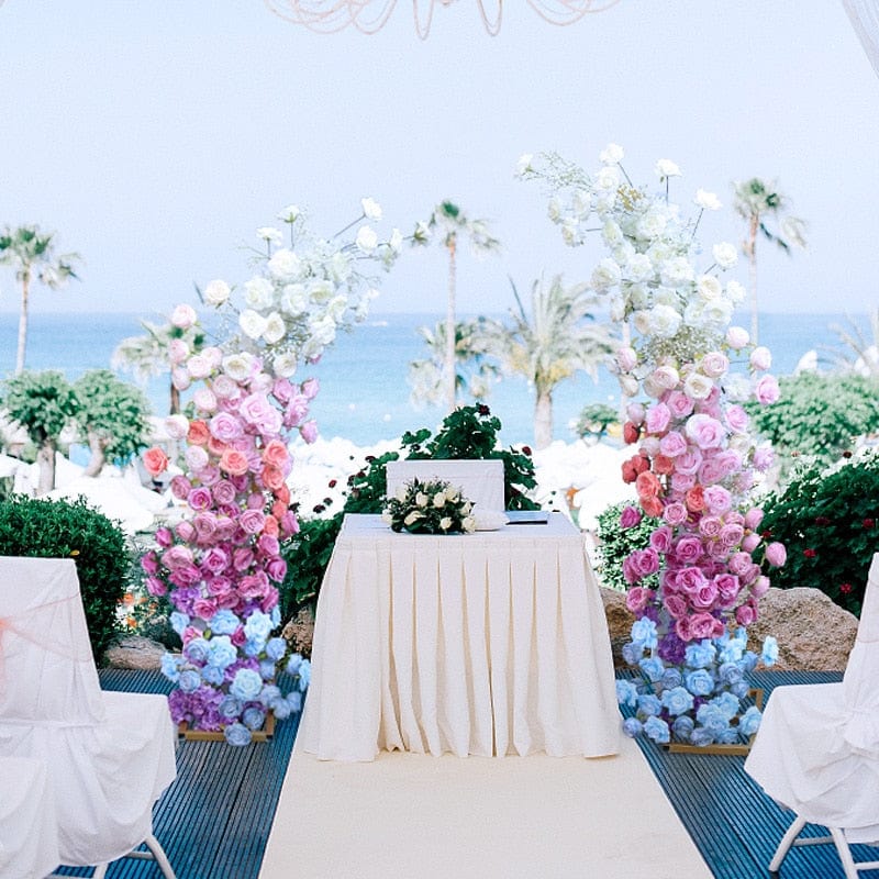 WeddingStory Shop Multicolor rose backdrop flowers