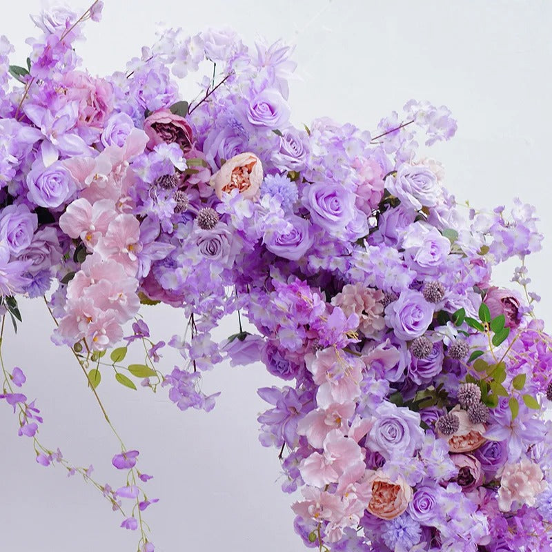 Silk Purple Wedding Flower Arrangement