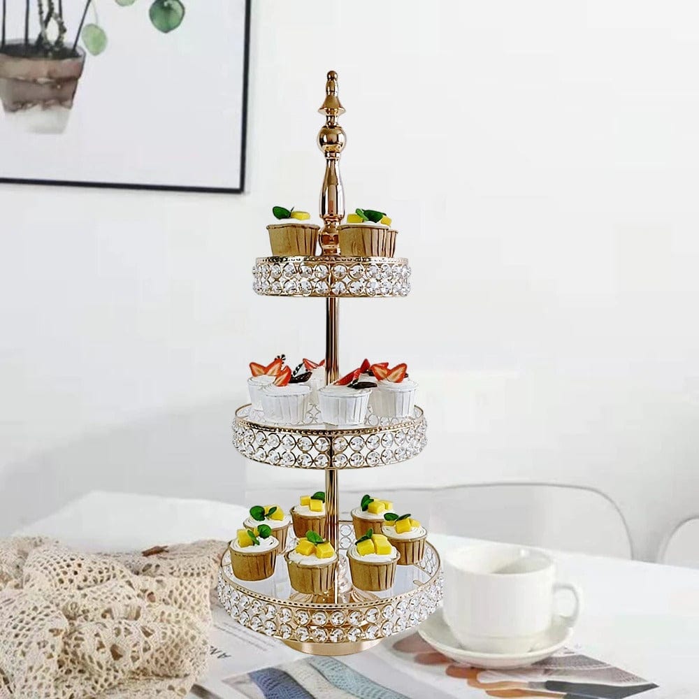 WeddingStory Shop 2 Tier & 3 Tier Cake display with crystals