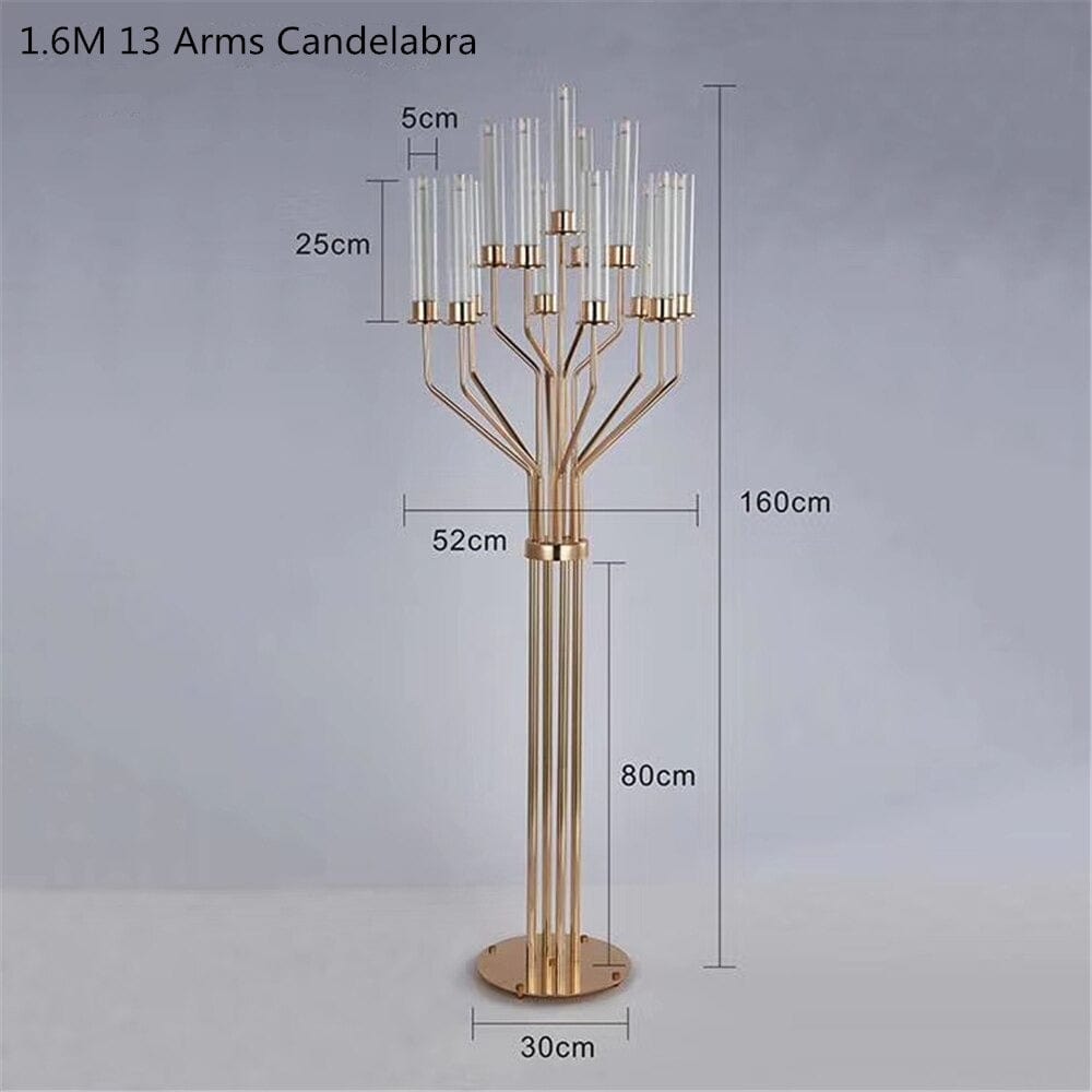 WeddingStory Shop 2 pieces 13 Head candelabra 5.2 FT