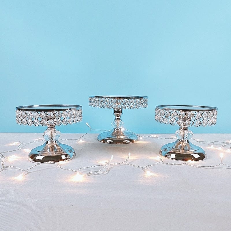 WeddingStory Shop 3pcs in set-1 European dessert Mirror Cake Stand Set