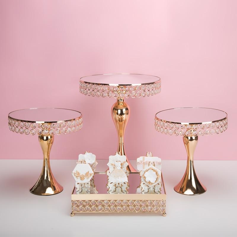WeddingStory Crystal wedding cake stand set