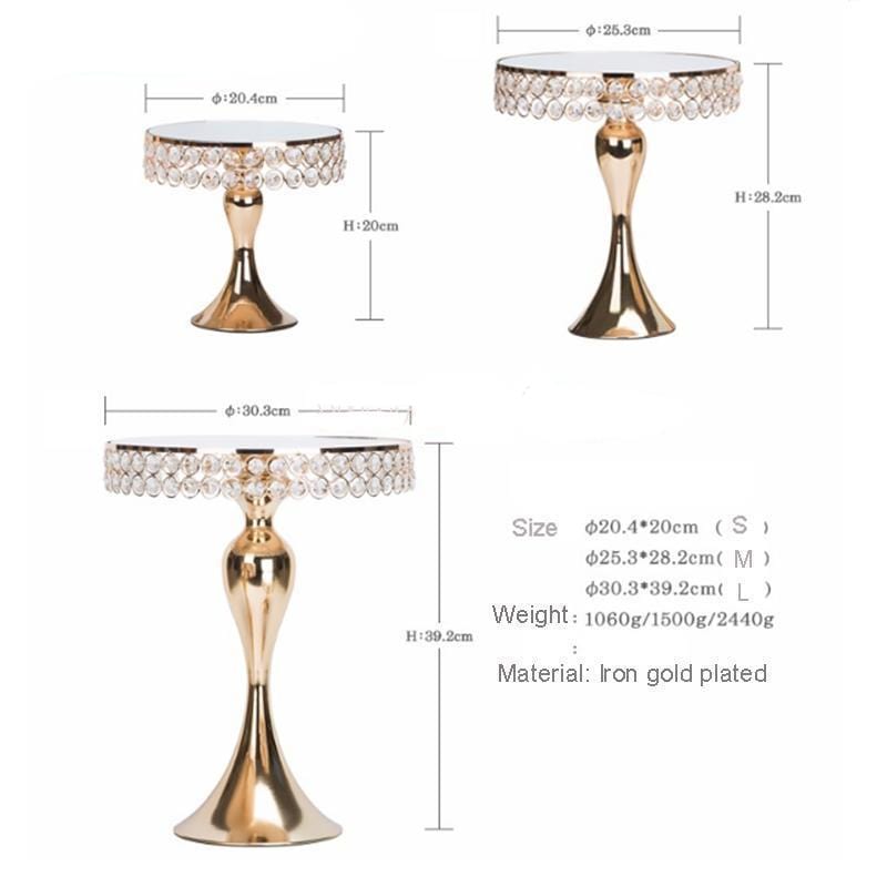 WeddingStory Crystal wedding cake stand set