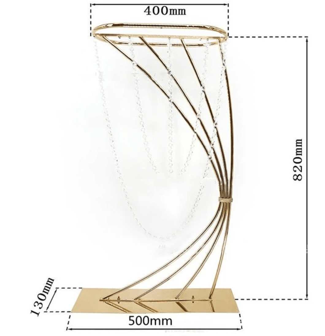WeddingStory Shop Gorgeous flower metal stand event centerpiece with crystals
