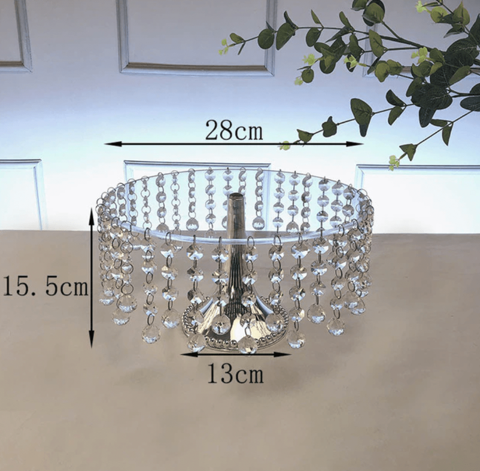 Acrylic Dessert Cake stand with crystals mini dessert DIY decor mini