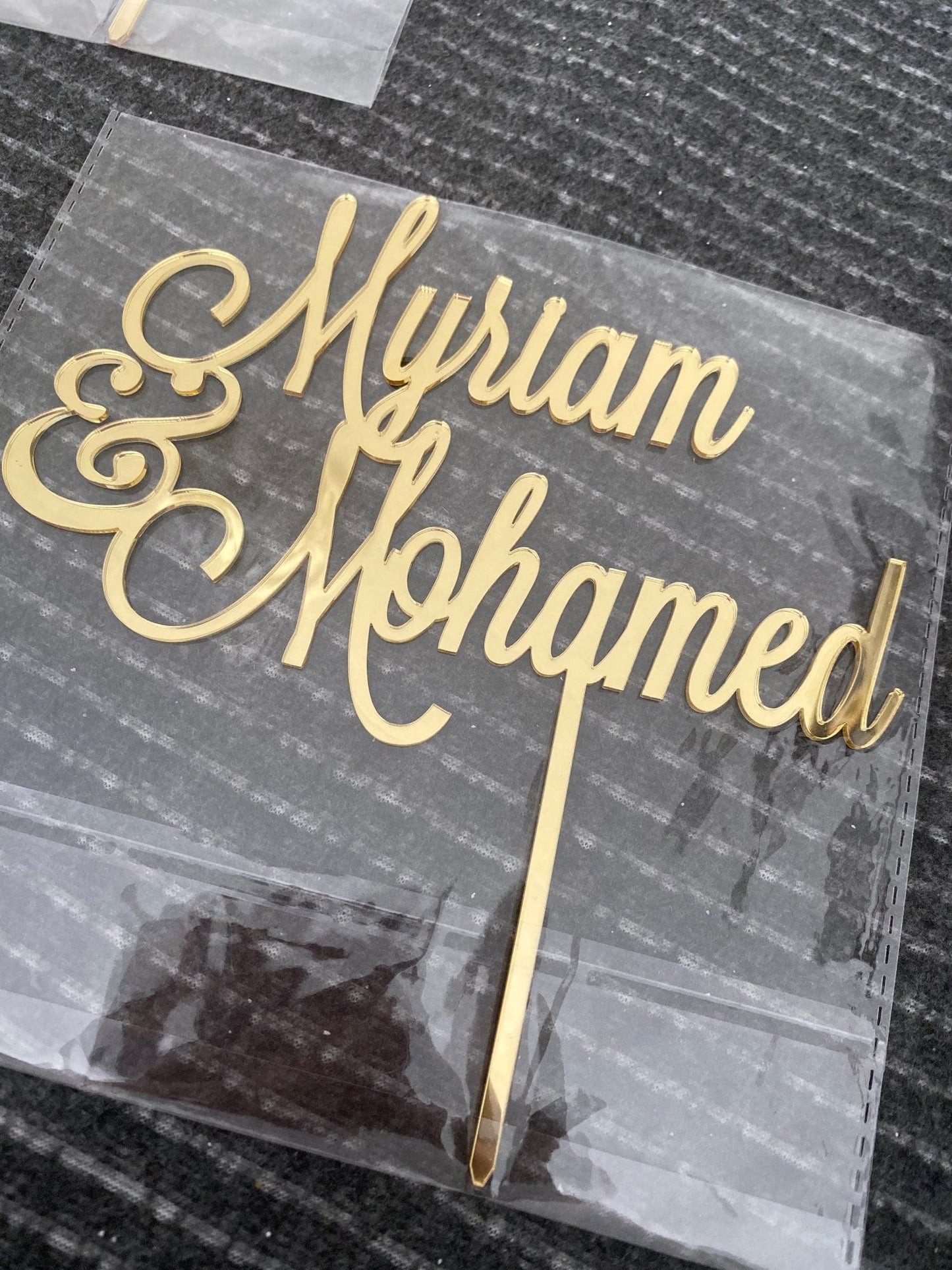 WeddingStory Shop Personalized Wedding Cake Topper with NAMES