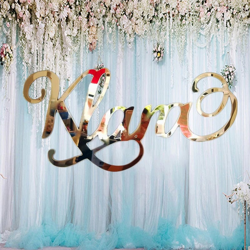 WeddingStory Shop Personalized Acrylic Name Sign