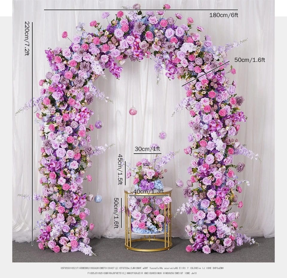 WeddingStory Shop Silk Purple Wedding Flower Arrangement