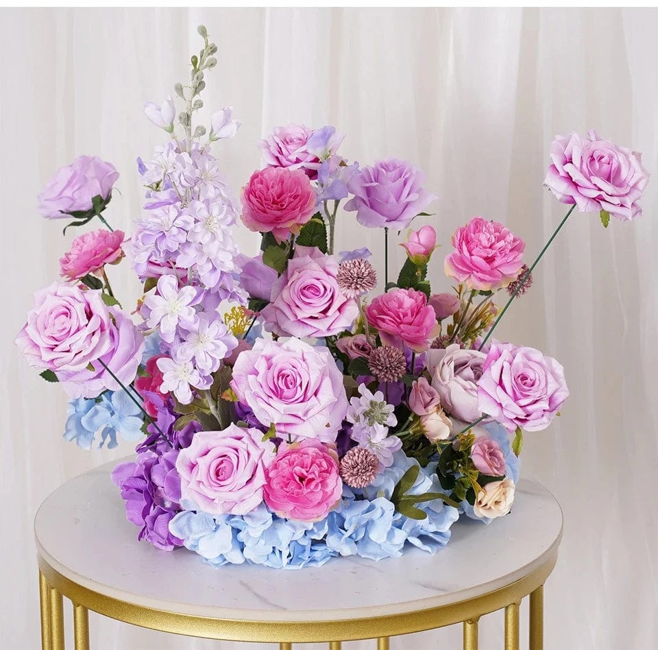 WeddingStory Shop Silk Purple Wedding Flower Arrangement