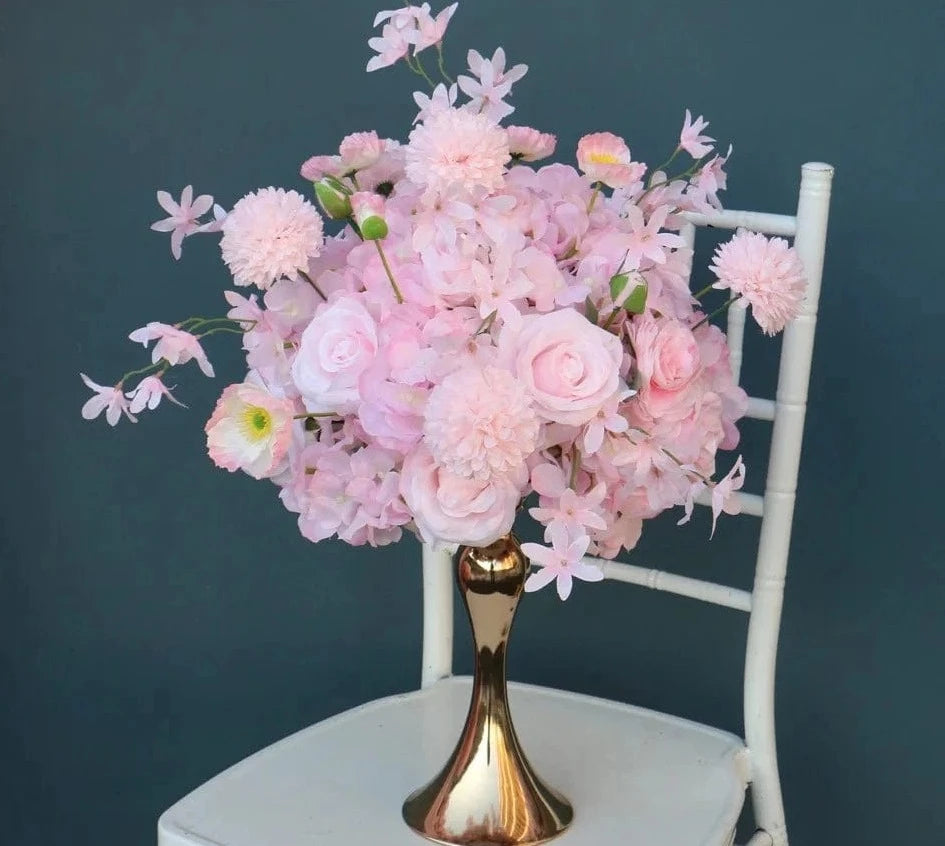 Pink Rose Floral Arrangement - Perfect for Centerpieces, Arch Decor, and More!