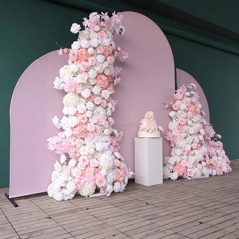 WeddingStory Shop Stunning Pink White Rose Hydrangea Floral Arrangement - Perfect for Weddings, Parties, and Events!