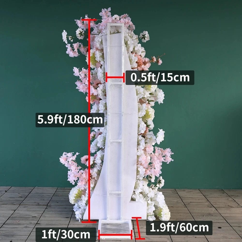 WeddingStory Shop Stunning Pink White Rose Hydrangea Floral Arrangement - Perfect for Weddings, Parties, and Events!