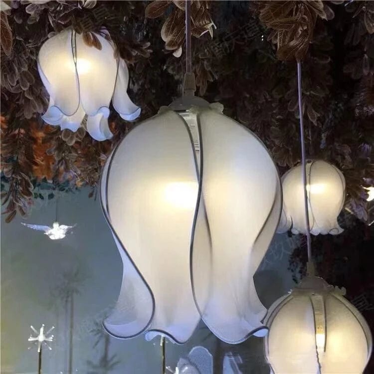 WeddingStory Shop Lily Flower LED fabric Chandelier