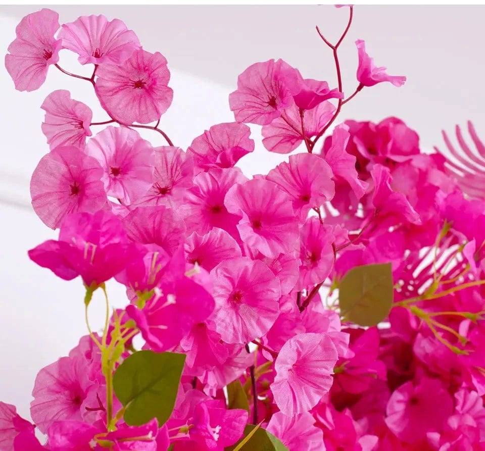 WeddingStory Shop Luxury Hot Pink Rose Hydrangea Flower Runner Arrangement