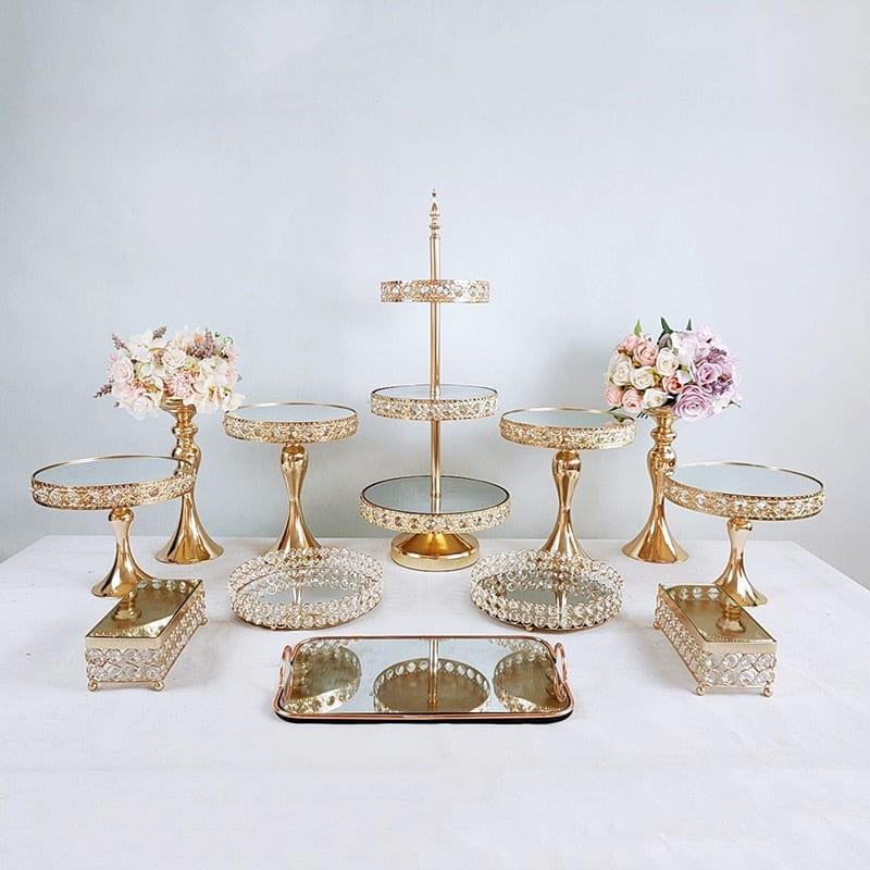 WeddingStory Shop 12pcs in set European Beautiful Tray Display Decoration Cake Stand set