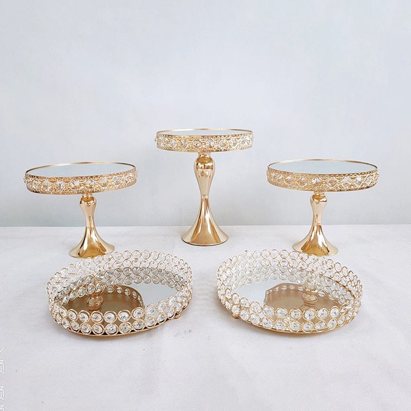 WeddingStory Shop 5pcs in set-1 European Beautiful Tray Display Decoration Cake Stand set