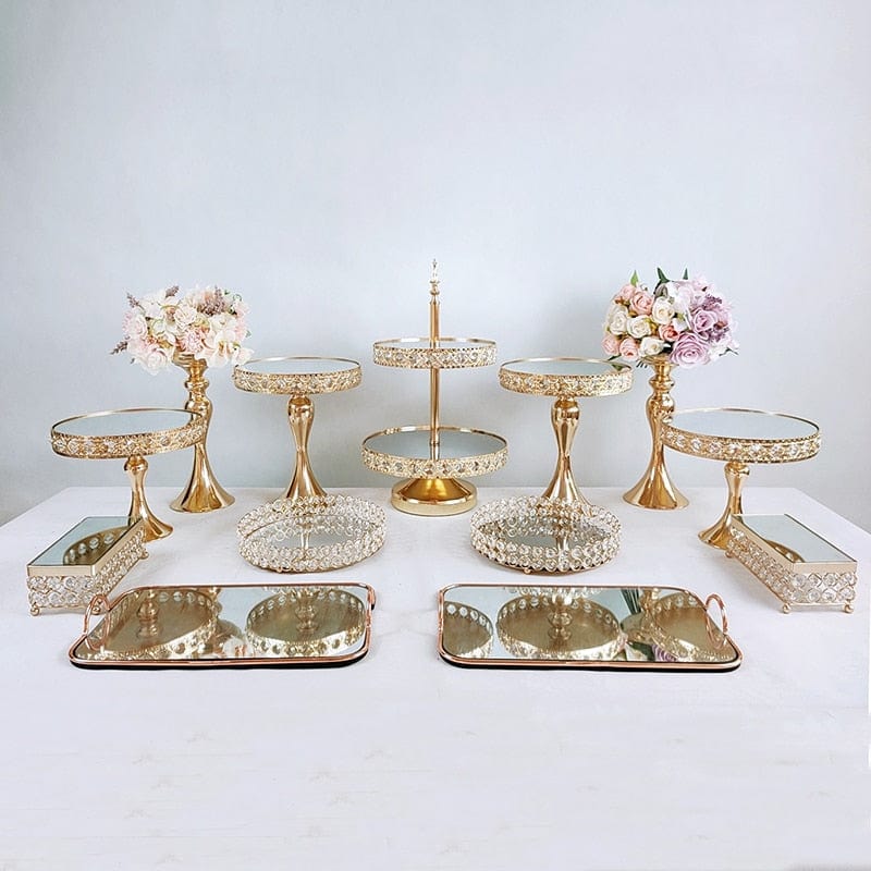 WeddingStory Shop 13pcs in set European Beautiful Tray Display Decoration Cake Stand set