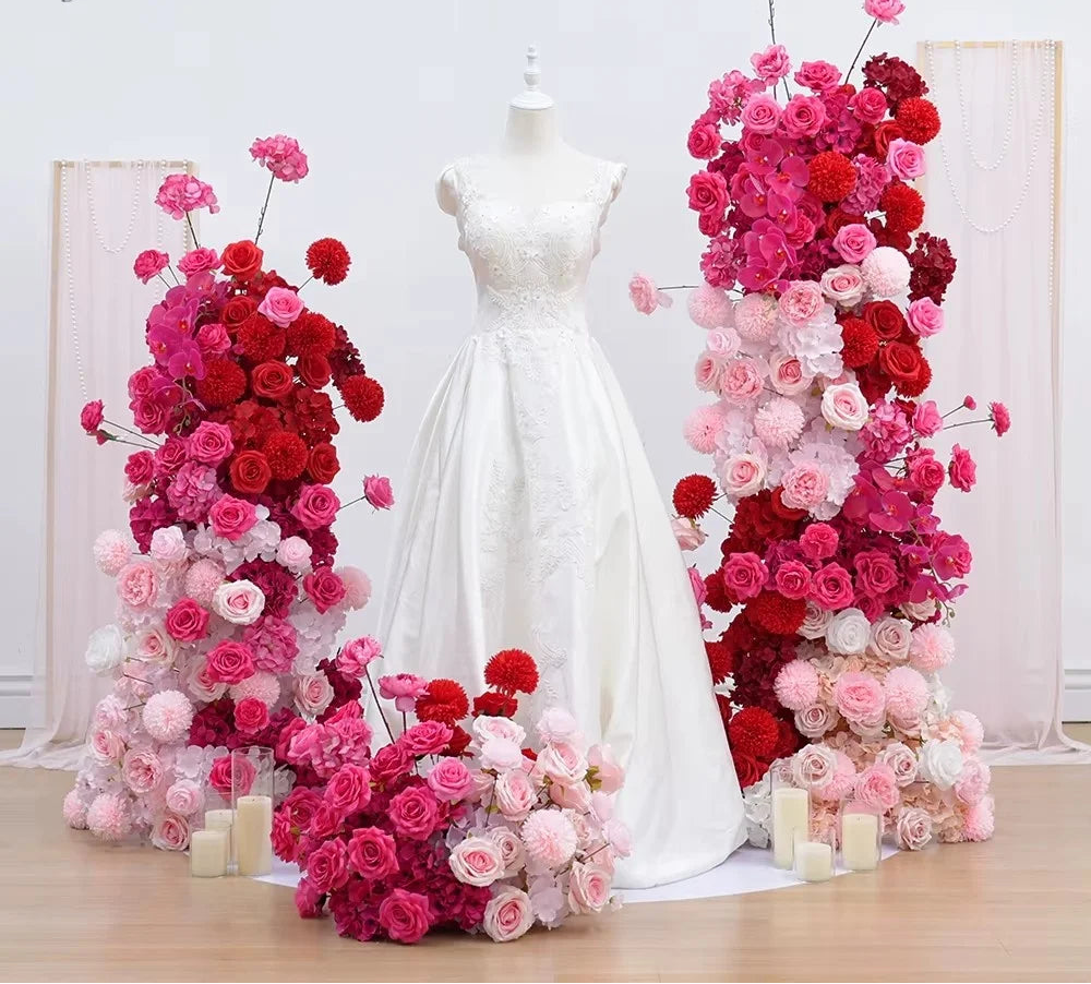 Hot Pink Rose Wedding Backdrop