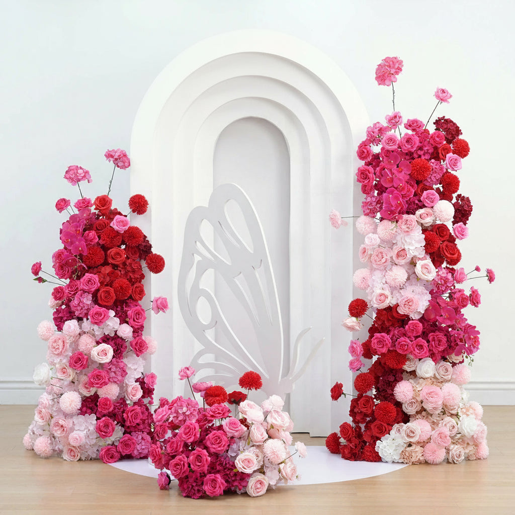 Hot Pink Rose Wedding Backdrop