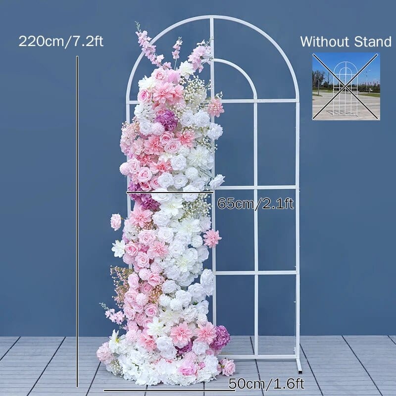 WeddingStory Shop 220x50cm flower row BabyBreath Rose Floral Arrangement Decor