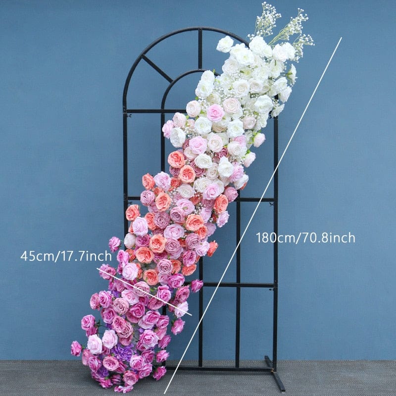 WeddingStory Shop 180x45 only flower B Multicolor rose backdrop flowers