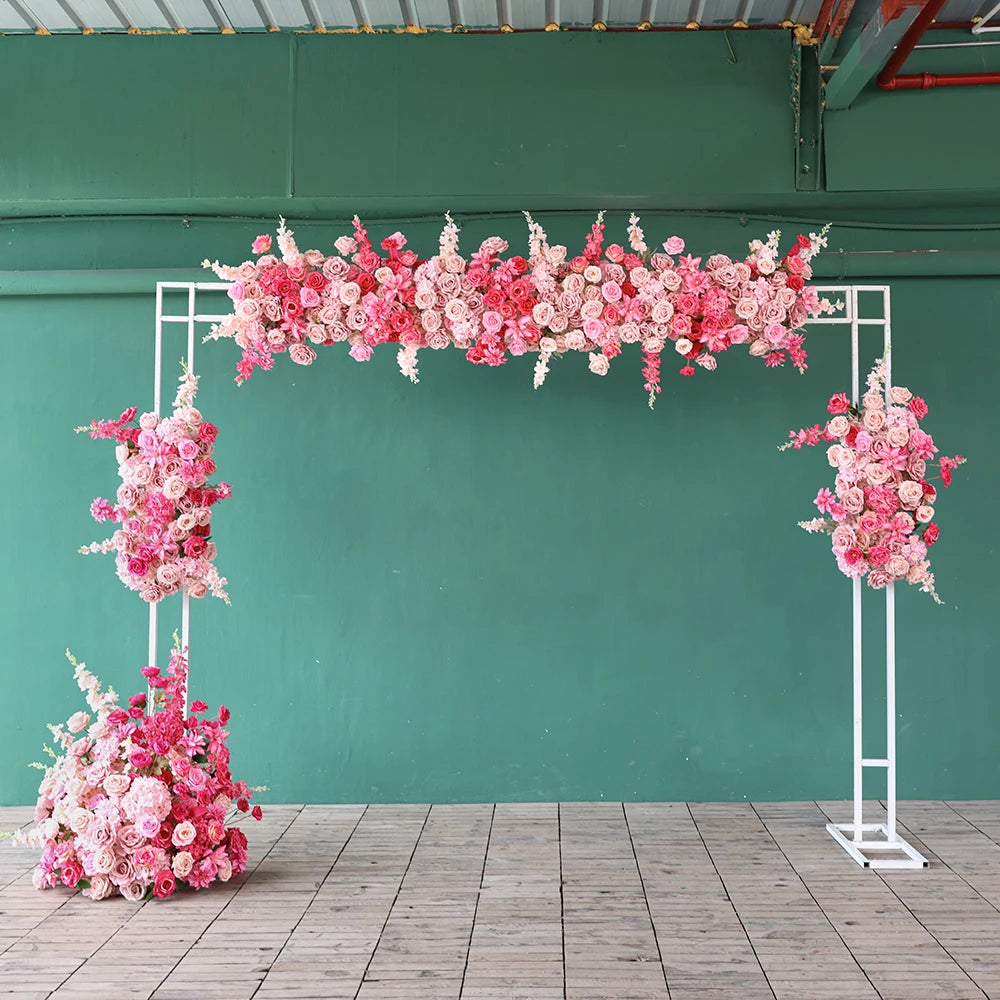 Pink flowers Artificial Decoration Luxury Rose Delphinium Flower Arrangement