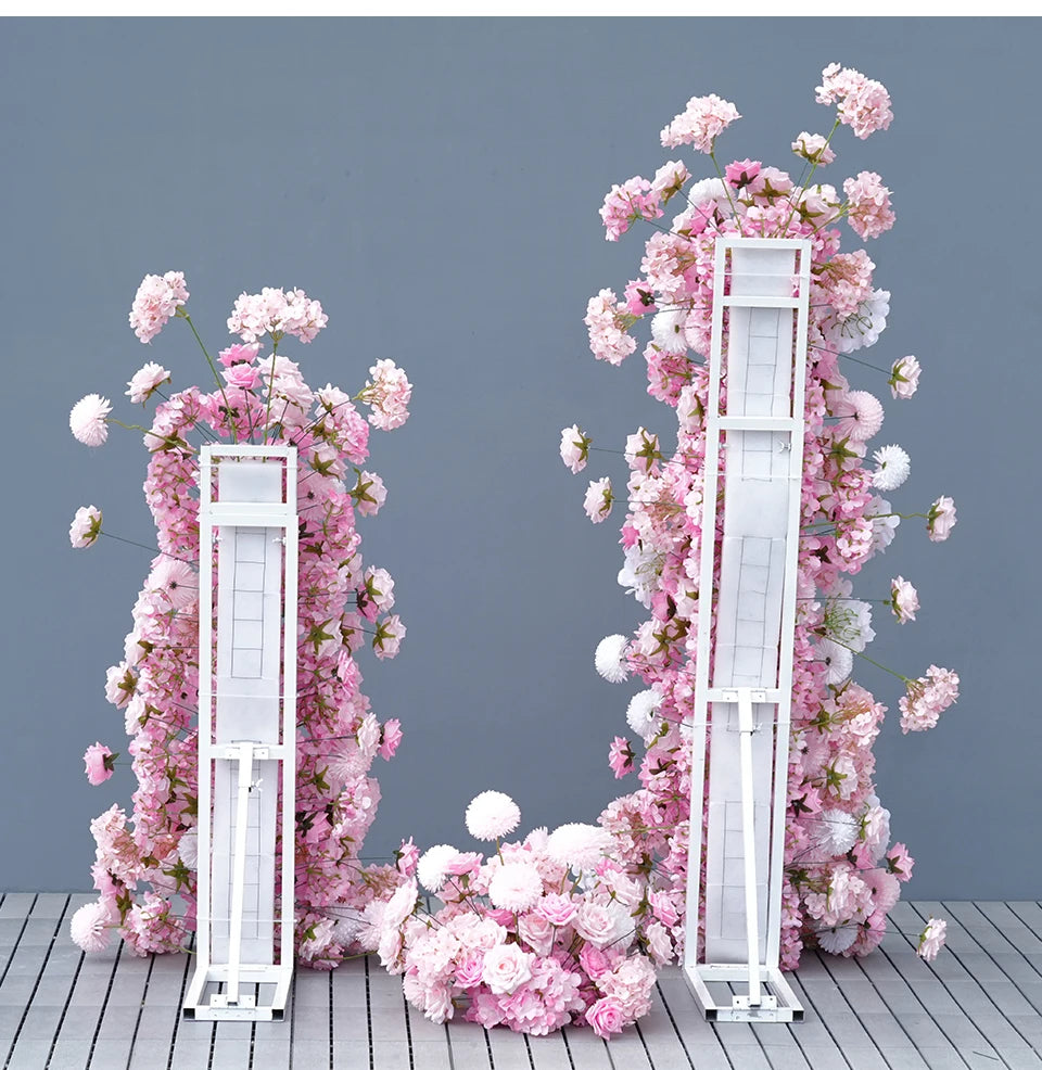 Marshmallow pink Silk Flowers Arrangements